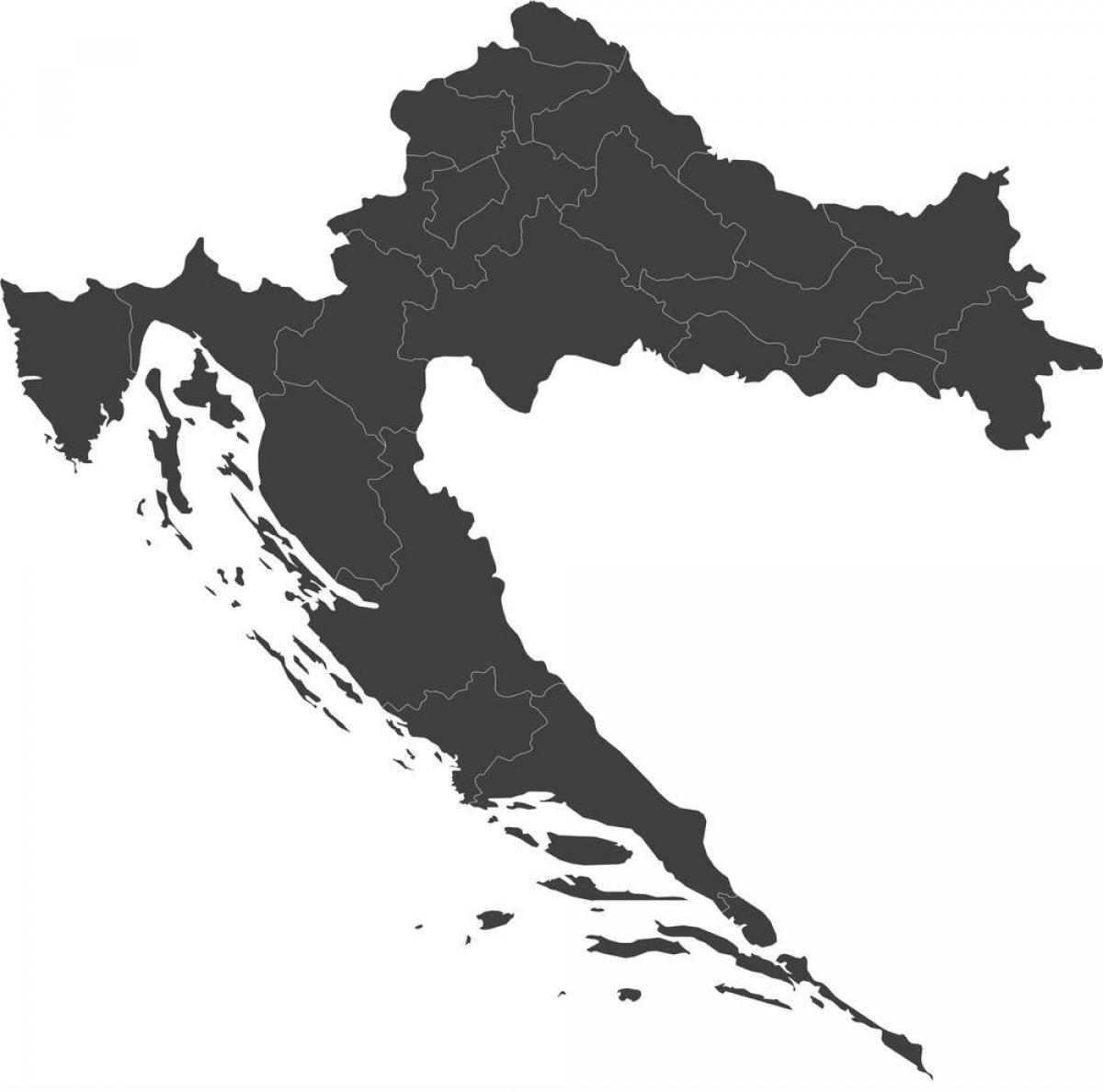 Vectorkaart Kroatië